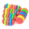 Rubber Dog Chew Toys for Small Dogs Play Puppy Clean Teeth Gums Training Tool Dental Health Colorful Pet
