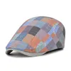 Berets Outdoor Baskenmütze Kappen Frühling Sommer Herbst Männer Sonnenhüte Damen Herren Plaid Flache Kappe Einstellbar Unisex Casual Visier Hut Wend22