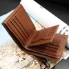 Wallets Men Fashion Mens Wallet With Coin Bag Zipper Small Money Purses Dollar Slim Purse Clip Buckle Wholesale 109