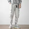 Man Jogger Camouflage Side Pockets Loose Style Men's Sweatpants Fashion 2021 High Street Casual Pants S-XXXL 3XL Y0927