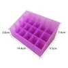 Förvaringslådor Bins Läppstifthållare Makeup Organizer Kosmetiska Box Containers Lip Gloss Display Rack Transparent Plast # 763