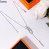 Donia bijoux collier de luxe mode européenne et américaine nez de cochon titane acier micro-set zircon pendentif designer cadeau accesso238B