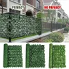 Decorative Flowers Wreaths Artificial Leaf Fence Panel Green Wall Privacy Protect Screen Ivy Outdoor Garden Simulation Courtyard4443343