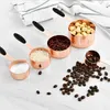 8 pçs / set Measuring Spoon Sette Aço Inoxidável Medida Líquida Chá Chá Coffee Tempero Taças de Cozinha Nórdica Ferramenta de Cozimento 210615