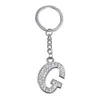 Crystal Rhinestone Alfabet Keyring Intial Letter Key Chain Ring Unisex Brelok 26 liter Akcesoria