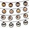 Luci per decorazioni di Halloween all'aperto 3M 20LED Stringa di pipistrelli a led Luce a batteria per interni HalloweenDay Ornamento Decorazioni per feste D2.0