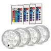 10Led Ferngesteuertes RGB-Tauchlicht Batteriebetriebene Unterwasser-Nachtlampe Außenvase Schüssel Gartenparty-Dekoration 4 in1 5in1 6in1 D4.0