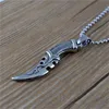 Pendant Necklaces Supernatural Knife Necklace Cool Mini Sword For Men Titanium Stainless Steel Male Bike Punk Jewelry