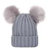 Берец детская шляпа с ушными клапанами вязаные пуловер детская зимняя голова капюшона каваи двойной скачок шерстя
