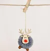 Xmas pop decoratie creatieve vilt herten hanger kerstboom fawn poppen hangers cadeau kinderen vakantie geschenken accessoires DD270
