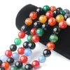 Wojiaer natuursteen multicolor agaat ronde bal spacer losse kralen 4 6 8 10 12mm voor sieraden die fit diy armband by918 maken