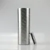 20 أوقية مستقيمة على مستقيم Tumbler Tumbler Slim Tumbler No Taper Cylinder تمامًا مع PP Straw Clear Clear Lid Silver