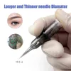 20 stks Universele Tattoo Naald Permanente Make Cartridge S voor Machine Rotary Pen Wenkbrauw Nano 1R-0.16mm 211229