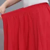Vintage taille haute imprimé jupe plissée femmes rouge noir Midi jupe ethnique femme printemps été grande balançoire longue jupe vêtements 210619