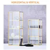 Luxury Clear Glass Makeup Box Cosmetic Storage Brushes Organizer Pencil Lipstick Holder Tools Case 210922