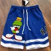 Men039s patroon vijfpunts designer shorts heren zomer katoen elastische afdrukken losse sport vrije tijd zandstrand broek kleur S1717860