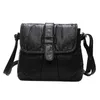 HBP Non-Brand Women's fashion messenger single shoulder wash soft leather versatile Mini square bag sport.0018