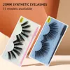 Mão reutilizável feita 25mm longo espesso Eyelashes Extensões Eyes Maquiagem luz suave 3d falso cílios com pincel de cílios 15 modelos DHL Free