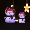 LED Crystal Ball Christmas Decoration Santa Claus Snowman Kinderen Xmas Gift Hars Lichtgevende Glazen Ballen XD24781