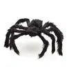 Fournitures de décoration d'Halloween, grande araignée noire, accessoire de maison hantée, intérieur et extérieur, 3 tailles 30cm/50cm/70cm