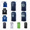 كرة السلة جيرسي Karl-Anthony مدينت أنتوني إدواردز كيفن 21 Garnett 0 Russell Jerseys Men Youth S-XXL في المخزون