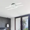 2022 neue LED Deckenleuchte 12W 18W 24W Parallel Gerade Linie Moderne Lichter Aluminium Schlafzimmer Anhänger Lampe für Wohnzimmer AC 85-265V