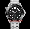 300M Роскошные модные часы James Bond 007 из нержавеющей стали, мужские дизайнерские часы с бриллиантами, наручные часы Tag Watch
