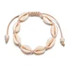 Trendiga Handgjorda Havskal Charm Armband För Kvinnor Bohemian Beach Seashell String Rope Kedjor Fashion Boho Smycken Partihandel