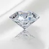 Szjinao 1.0CT 6.5mm D Kolor VVS1 Real Moissanite Stone 9.25 Twardość Luźny Kamień Certyfikowany Top Gem Dla Kobiet Materiał Biżuteria H1015