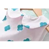 LOVE DD&MM Girls Dresses Summer Children's Clothing Girls Simple Sweet Full Printed Flower Doll Collar Sleeveless Dress 210715