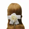 Dwwtkl Flower Corsage Bow Brooch Hair Class dla kobiet Mężczyźni Bowknot Dekoracje Dekoracje Dama Biżuteria Bow Drawia Płaszcz Koszula Kołnierz Pinów