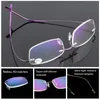 Güneş Gözlüğü 1 PC Rimless Okuma Gözlükleri Erkek Kadın Hafıza Titanyum Presbyopic Gözlükler Yüksek Delim Gözlük Görme Bakımı 1046838087
