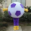 Festival Dress Purple Soccer Football Mascot Costume Halloween Christmas Fancy Party Dress Advertising Leaflets Clothings Carnival Unisex Adults Outfit