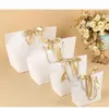 Gift Boutique Bag Sacchetti di carta Vestiti Imballaggio per compleanno Matrimonio Baby Shower Present Wrap 5 colori