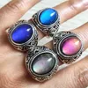 Man Woman Change Color Mood Ring Emotional Temperature Sensitive Glazed Male Female Fashon Rings Gift Jewelry