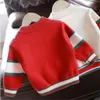 2022 Lente Herfst Nieuwe Baby Pullover Truien Jongens Cartoon Childnen's Diepe-Shirt Fashion Casual Girls Breit Sweater