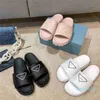 Womens P Slippers Summer Home Office Slide Real Soft Leather Flip Flops Fashion Slipper Sexy Flat Lady Sandali Classic Open Toe Casual 8958