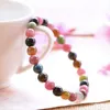 Beaded Strands Gorgeous Tourmaline Bracelet For Women Party Beads Strand Charm Bangles Jewelry Powerful Clean Energy Fashion Girl Fawn22