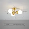 天井照明2021モダンランプ銅デザインレストランベッドルームリビングルームクリエイティブ照明ライトホームデコレーションフィクスチャ