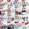 Retro Tofs Long Dingle Örhängen För Kvinnor 925 Silver Eardrop Bohemia Örhänge Mode Trend Accessoarer Smycken 1 lot/10 par