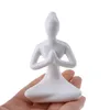 Obiekty dekoracyjne figurki 6 stylów sztuka abstrakcyjna ceramiczna joga pozuje figurka porcelanowa dama figura statua statua Ornament do domu Deco