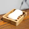 11.7x9cm Square Soap Holders Bamboo Bathroom Soaps Dishes Washing Hands Fashion Household Accessories 4 2sl Q2