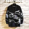 Men's Sweaters 2022 Autumn Men Vintage Style Warm Jacquard Sweater Mens Winter O-Neck Fashion Pullovers Male Thick Pattern 6XL 7XL