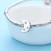 100% 925 Sterling Silver Lovely Moon Beads Hollow Star Zircon Charms Passande Europeiskt Armband för Kvinnor Julsmycken Gift