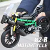 H2R Süper Yarış Motosiklet Seti Yapı Taşları Kalıp Kral 23002 Motosiklet Araba Modeli Tuğla Çocuk Eğitim Noel Hediyeleri Doğum Günü Oyuncakları Çocuklar için