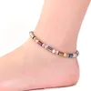 DIY Colorido Bola de Pérola Frisada Bonitos Anklets Elásticos Para As Mulheres Menina Cura Decoração Do Partido Decoração Fashion Beach Jóias