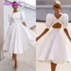 Casual klänningar högkvalitativa vita kvinnliga kläder 2021 sommar sexig rygglös fast färg kvinnor klänning fest elegant lady vestidos