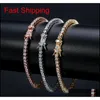 European And American Tennis Chains Hip-hop Tide Men's Bracelet Zircon-microencased M Bracele qylANu luckyhat230x