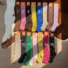 Marque lettre jacqurd bass 15 couleurs chaussettes de bonbons élastiques cadeaux le jour de Noël pour filles luxe hosiery4634616