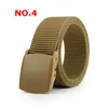 Cinture femminili da uomo Cintura regolabile in nylon militare Uomo Vita tattica da viaggio all'aperto con fibbia in plastica per pantaloni 120 cm